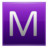 Letter M violet